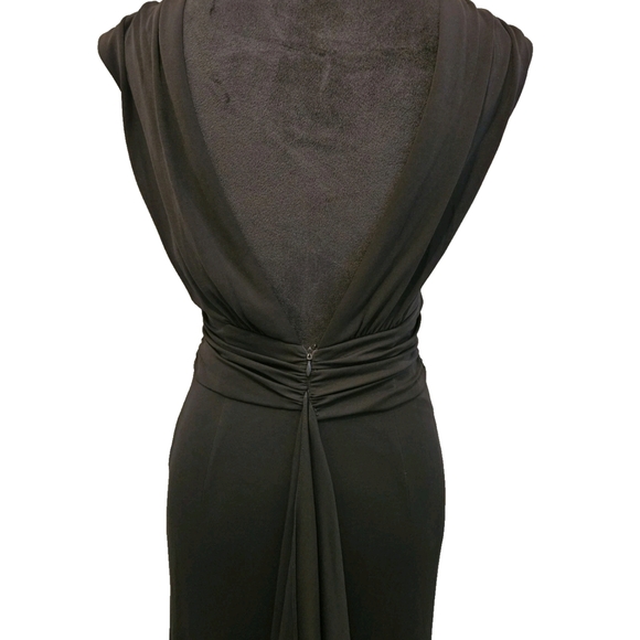 Beautiful Black Elegant Black Evening Gown-Size 4 - Picture 13 of 17